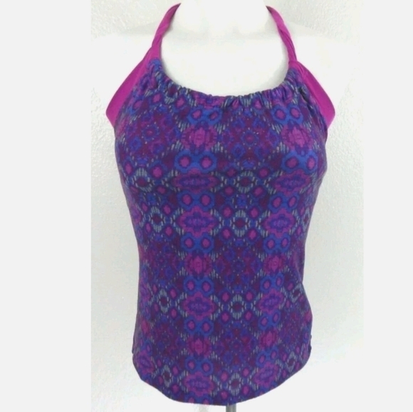Prana Quinn Purple Ikat Racerback Tank - Picture 1 of 3